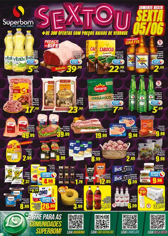 Catálogo Superbom Supermercados | Grandes descontos em produtos selecionados | 2026-06-05T00:00:00.000Z - 2026-06-05T00:00:00.000Z