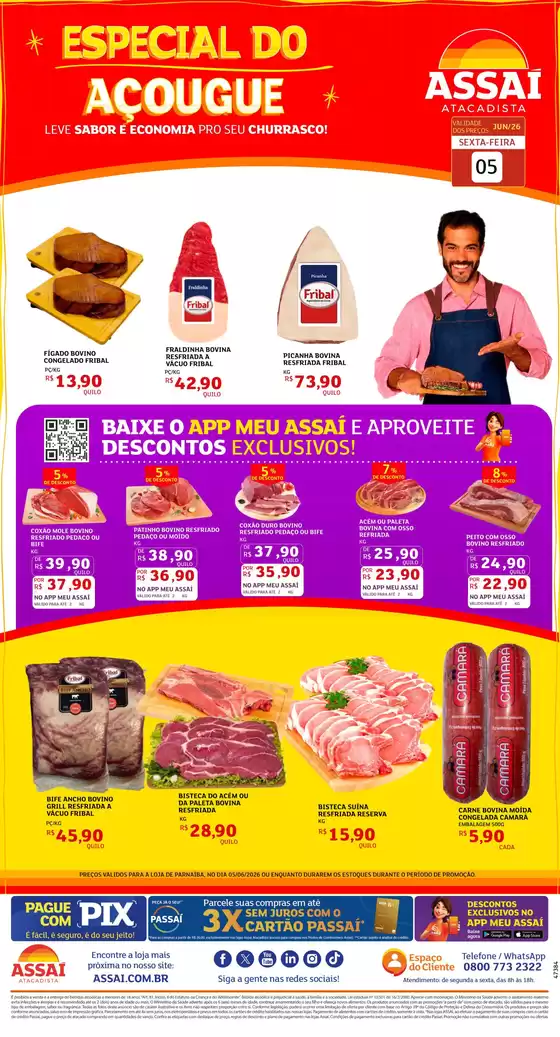 Catálogo Assaí Atacadista | Encarte Assaí Atacadista 48118-692 | 2026-06-05T00:00:00.000Z - 2026-06-05T00:00:00.000Z