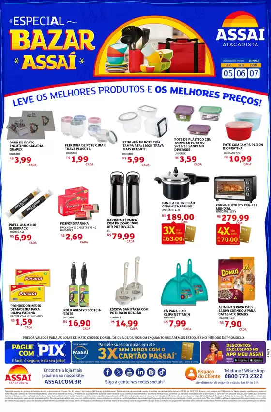 Catálogo Assaí Atacadista | Encarte Assaí Atacadista 48084 | 2026-06-05T00:00:00.000Z - 2026-06-07T00:00:00.000Z