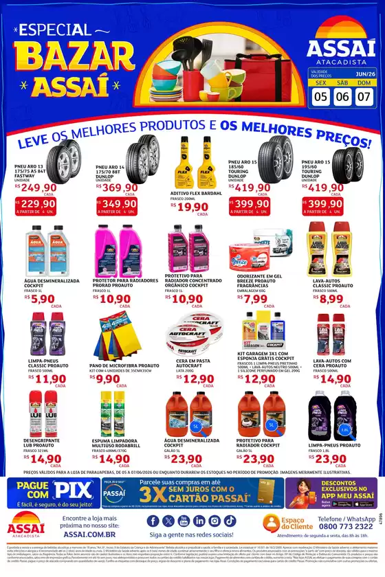 Catálogo Assaí Atacadista | Encarte Assaí Atacadista 47896-64 | 2026-06-05T00:00:00.000Z - 2026-06-07T00:00:00.000Z