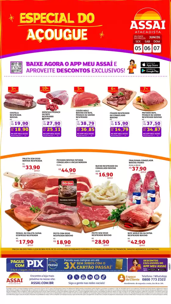 Catálogo Assaí Atacadista | Encarte Assaí Atacadista 48007-73 | 2026-06-05T00:00:00.000Z - 2026-06-07T00:00:00.000Z