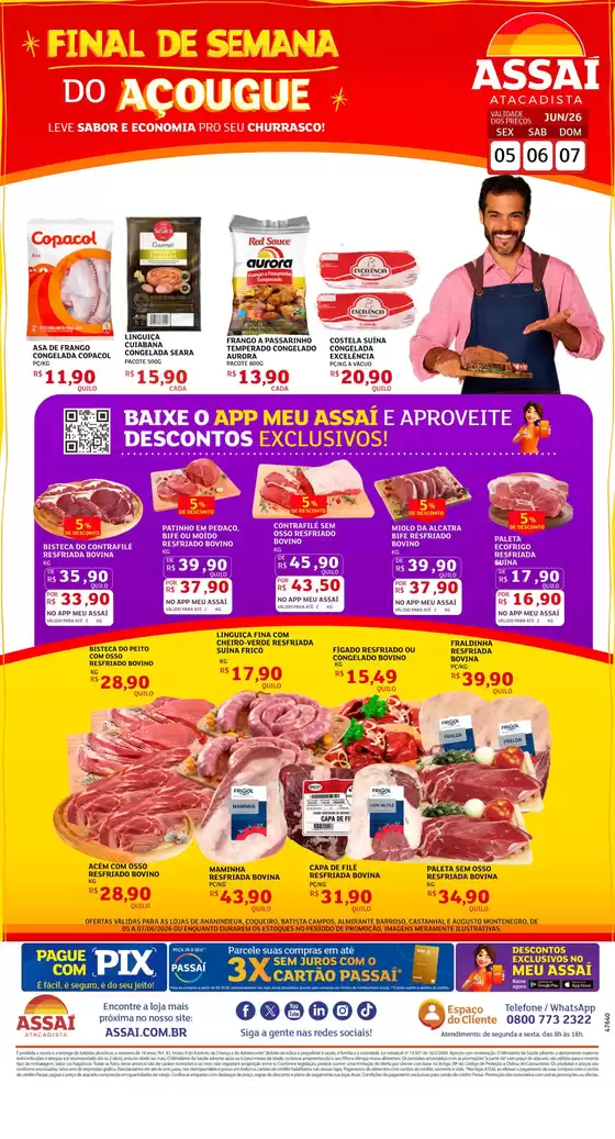 Catálogo Assaí Atacadista | Encarte Assaí Atacadista 47640-63 | 2026-06-05T00:00:00.000Z - 2026-06-07T00:00:00.000Z
