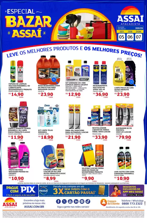 Catálogo Assaí Atacadista | Encarte Assaí Atacadista 47899-46 | 2026-06-05T00:00:00.000Z - 2026-06-07T00:00:00.000Z