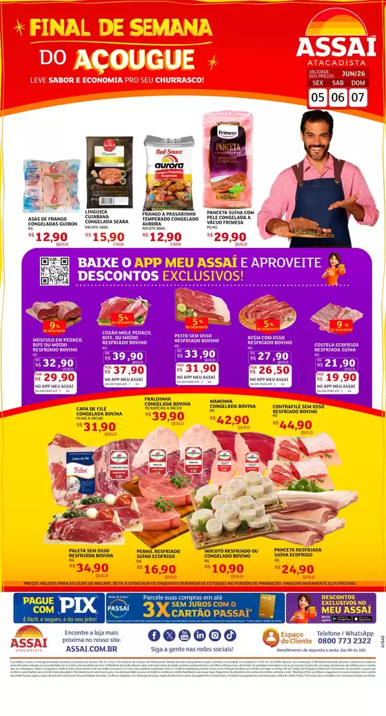 Catálogo Assaí Atacadista | Encarte Assaí Atacadista 47640-442 | 2026-06-05T00:00:00.000Z - 2026-06-07T00:00:00.000Z