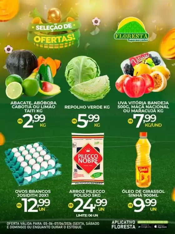 Catálogo Floresta Supermercados | Seleção Ofertas | 2026-06-05T00:00:00.000Z - 2026-06-07T00:00:00.000Z