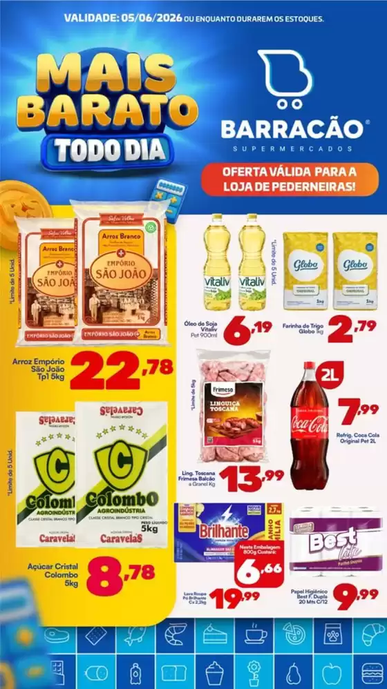 Catálogo Barracão Supermercado | Mаіs Bаrаtо Tоdо Dіа | 2026-06-05T00:00:00.000Z - 2026-06-05T00:00:00.000Z
