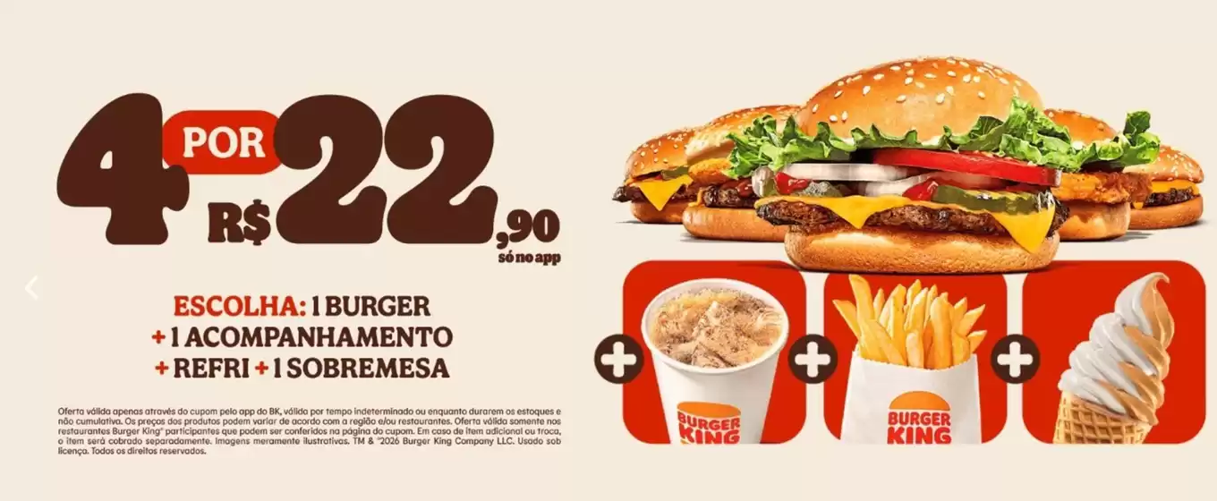 Catálogo Burger King | Burger King Ofertas | 2026-06-08T00:00:00.000Z - 2026-07-08T00:00:00.000Z