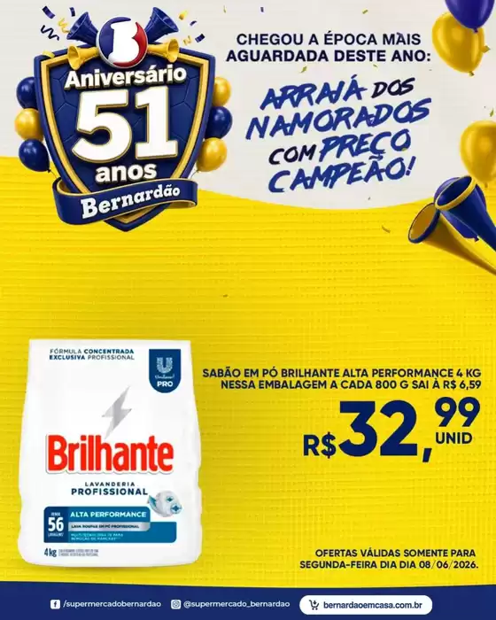 Catálogo Supermercado Bernardão | Encarte Supermercado Bernardão | 2026-06-08T00:00:00.000Z - 2026-06-08T00:00:00.000Z