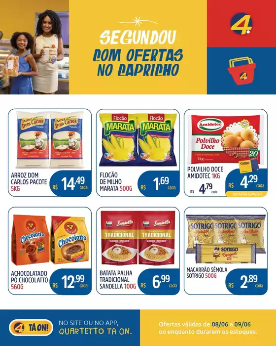 Catálogo Quartetto Supermercados | Encarte Quartetto Supermercados | 2026-06-08T00:00:00.000Z - 2026-06-09T00:00:00.000Z