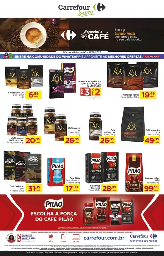 Catálogo Carrefour Bairro | LÂMINA EXCLUSIVA JDE | 2026-06-05T00:00:00.000Z - 2026-06-11T00:00:00.000Z