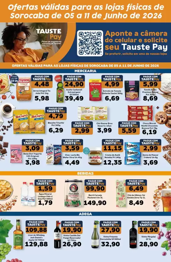 Catálogo Supermercados Tauste | Ofertas Tauste Pay Sorocaba | 2026-06-05T00:00:00.000Z - 2026-06-11T00:00:00.000Z