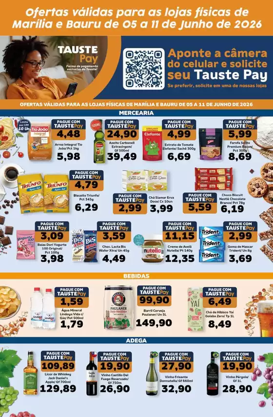 Catálogo Supermercados Tauste | Ofertas Tauste Pay Marília e Bauru | 2026-06-05T00:00:00.000Z - 2026-06-11T00:00:00.000Z