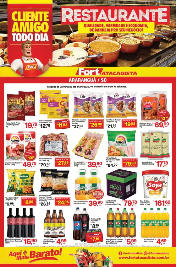Catálogo Fort Atacadista | SC Fort Food RESTAURANTE 08 a 14 JUN 26 Ararangua | 2026-06-08T00:00:00.000Z - 2026-06-14T00:00:00.000Z
