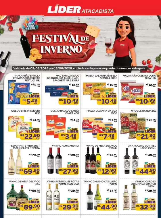 Catálogo Líder Atacadista | Festival de inverno | 2026-06-05T00:00:00.000Z - 2026-06-18T00:00:00.000Z