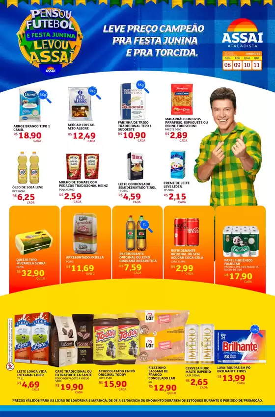 Catálogo Assaí Atacadista | Encarte Assaí Atacadista 47369-119 | 2026-06-08T00:00:00.000Z - 2026-06-11T00:00:00.000Z