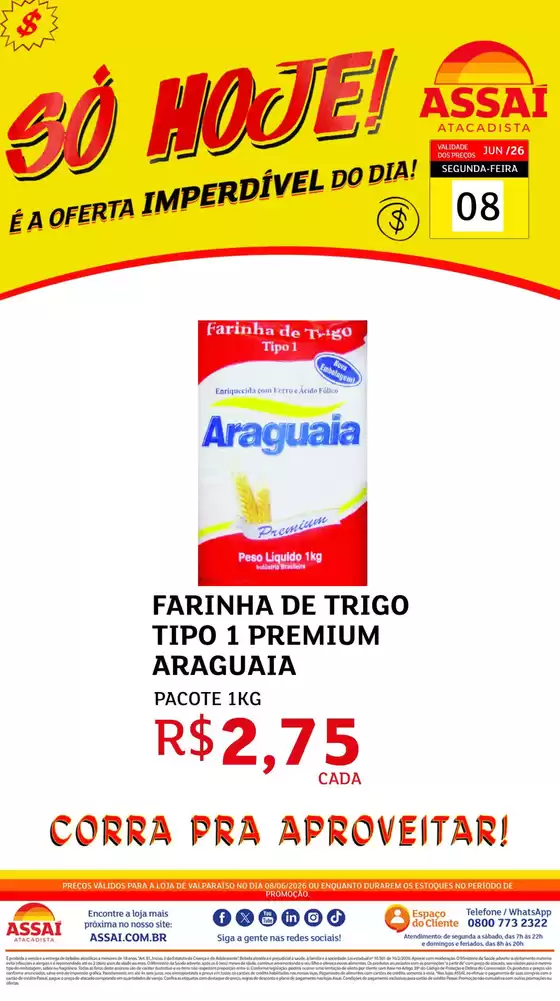 Catálogo Assaí Atacadista | Encarte Assaí Atacadista 48238-328 | 2026-06-08T00:00:00.000Z - 2026-06-08T00:00:00.000Z