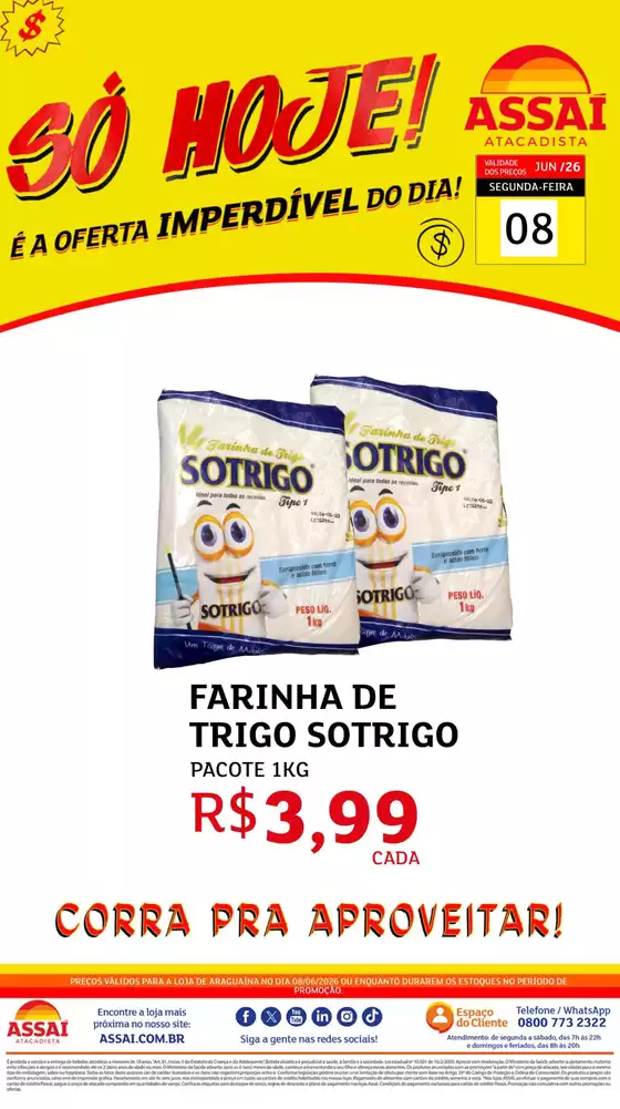 Catálogo Assaí Atacadista | Encarte Assaí Atacadista 48238-813 | 2026-06-08T00:00:00.000Z - 2026-06-08T00:00:00.000Z
