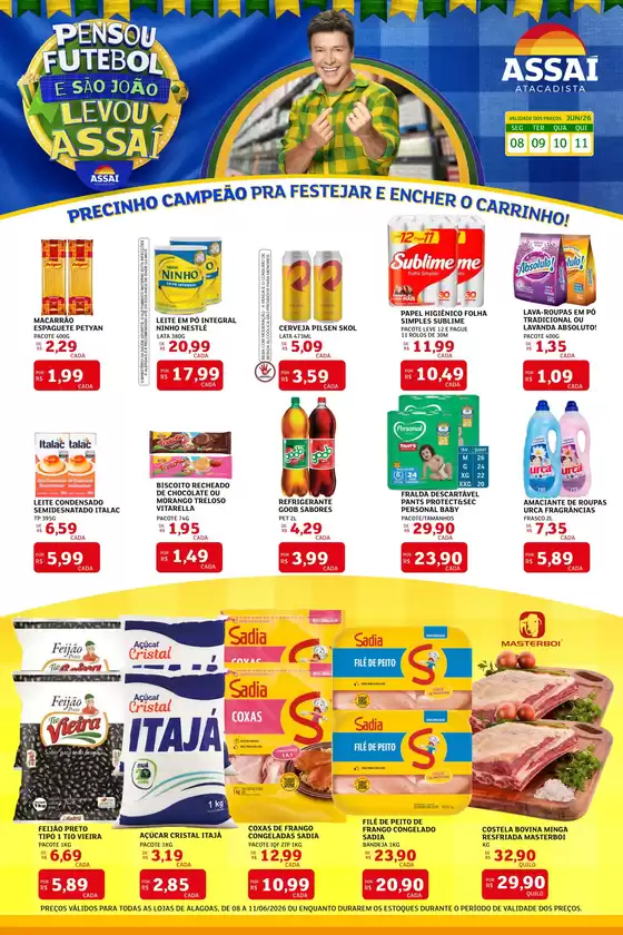 Catálogo Assaí Atacadista | Encarte Assaí Atacadista 47736-561 | 2026-06-08T00:00:00.000Z - 2026-06-11T00:00:00.000Z