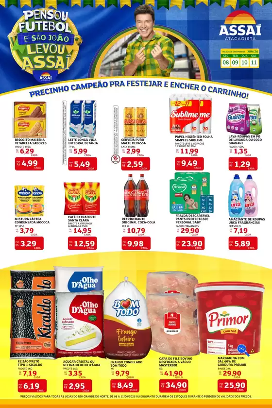 Catálogo Assaí Atacadista | Encarte Assaí Atacadista 47736-564 | 2026-06-08T00:00:00.000Z - 2026-06-11T00:00:00.000Z