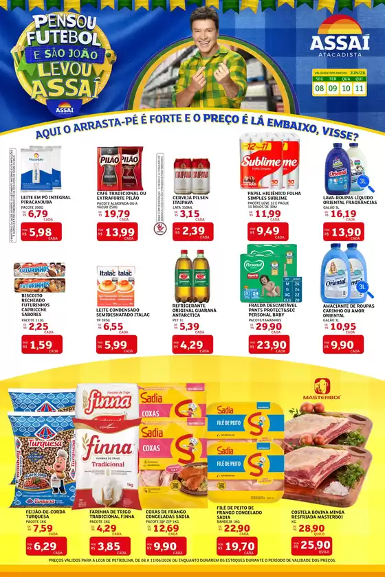 Catálogo Assaí Atacadista | Encarte Assaí Atacadista 47736-757 | 2026-06-08T00:00:00.000Z - 2026-06-11T00:00:00.000Z