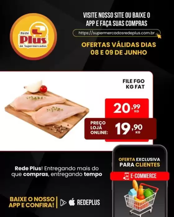 Catálogo Rede Plus Supermercados | Ofertas | 2026-06-08T00:00:00.000Z - 2026-06-09T00:00:00.000Z