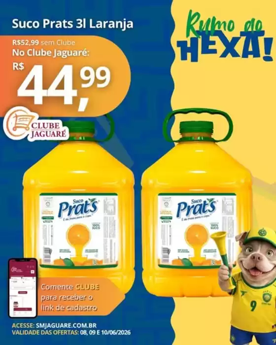 Catálogo Supermercado Jaguaré | Rumo Do Hexa | 2026-06-08T00:00:00.000Z - 2026-06-10T00:00:00.000Z