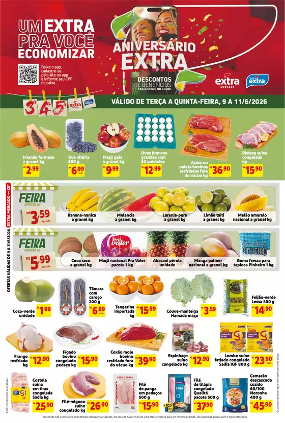 Catálogo Mercado Extra | Ofertas exclusivas para nossos clientes | 2026-06-09T00:00:00.000Z - 2026-06-11T00:00:00.000Z