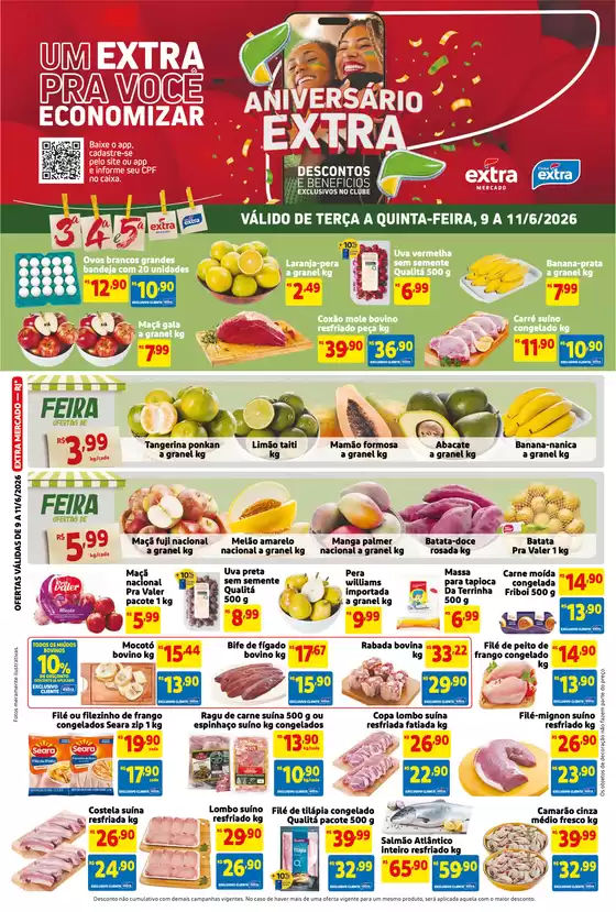 Catálogo Mercado Extra | Ótima oferta para caçadores de pechinchas | 2026-06-09T00:00:00.000Z - 2026-06-11T00:00:00.000Z