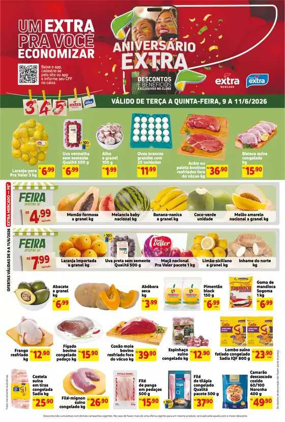 Catálogo Mercado Extra | Descontos e promoções | 2026-06-09T00:00:00.000Z - 2026-06-11T00:00:00.000Z