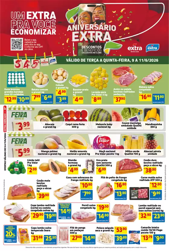 Catálogo Mercado Extra | Pechinchas e ofertas atuais | 2026-06-09T00:00:00.000Z - 2026-06-11T00:00:00.000Z