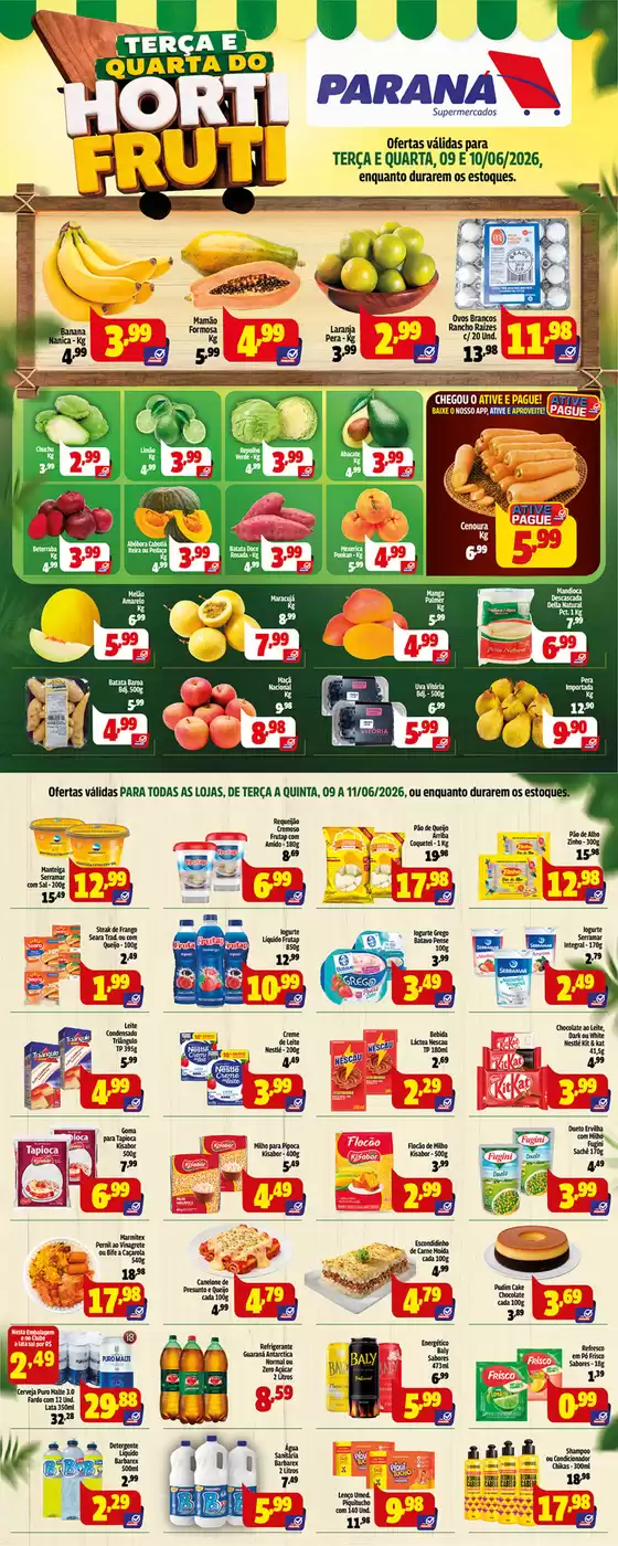 Catálogo Paraná Supermercados | Ofertas especiais atraentes para todos | 2026-06-09T00:00:00.000Z - 2026-06-11T00:00:00.000Z
