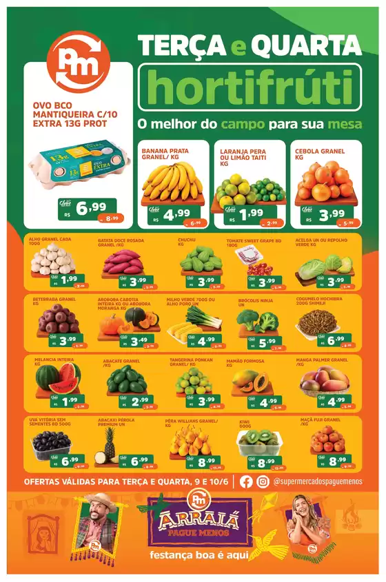 Catálogo Supermercados Pague Menos | Tabloide flv alta | 2026-06-09T00:00:00.000Z - 2026-06-10T00:00:00.000Z