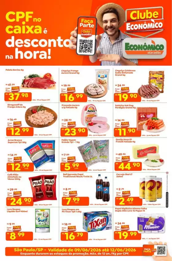 Catálogo Econômico Atacadão | Tabloide Econômico Atacadão - SP | 2026-06-09T00:00:00.000Z - 2026-06-12T00:00:00.000Z