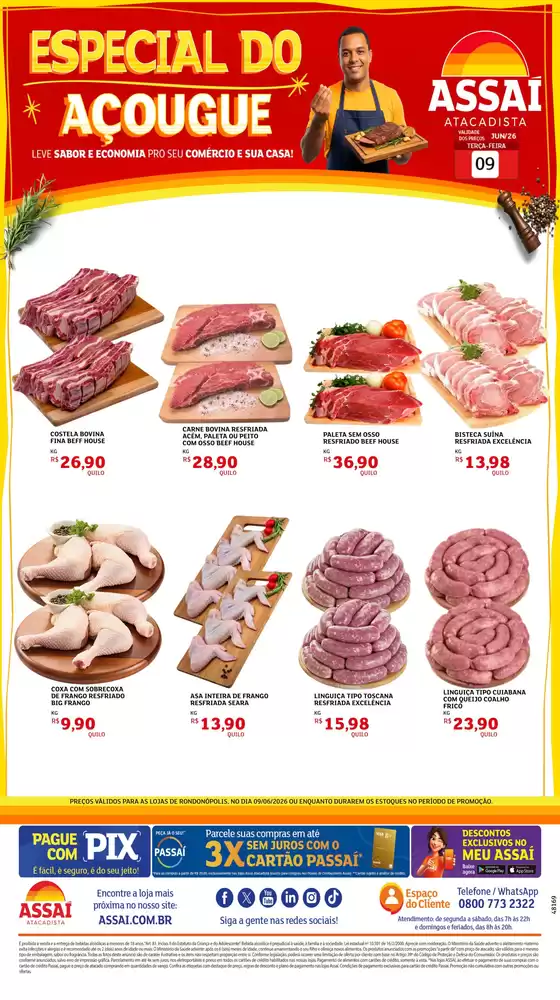 Catálogo Assaí Atacadista | Encarte Assaí Atacadista 48169-461 | 2026-06-09T00:00:00.000Z - 2026-06-09T00:00:00.000Z