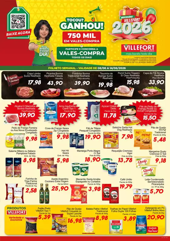 Catálogo Villefort Atacadista | Ofertas especiais atraentes para todos | 2026-06-08T00:00:00.000Z - 2026-06-14T00:00:00.000Z