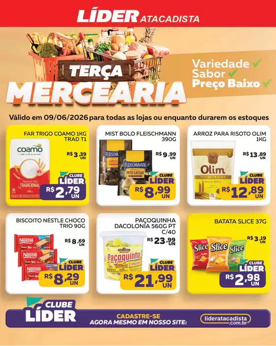 Catálogo Líder Atacadista | Cópia encarte terça da padaria e mer | 2026-06-09T00:00:00.000Z - 2026-06-09T00:00:00.000Z