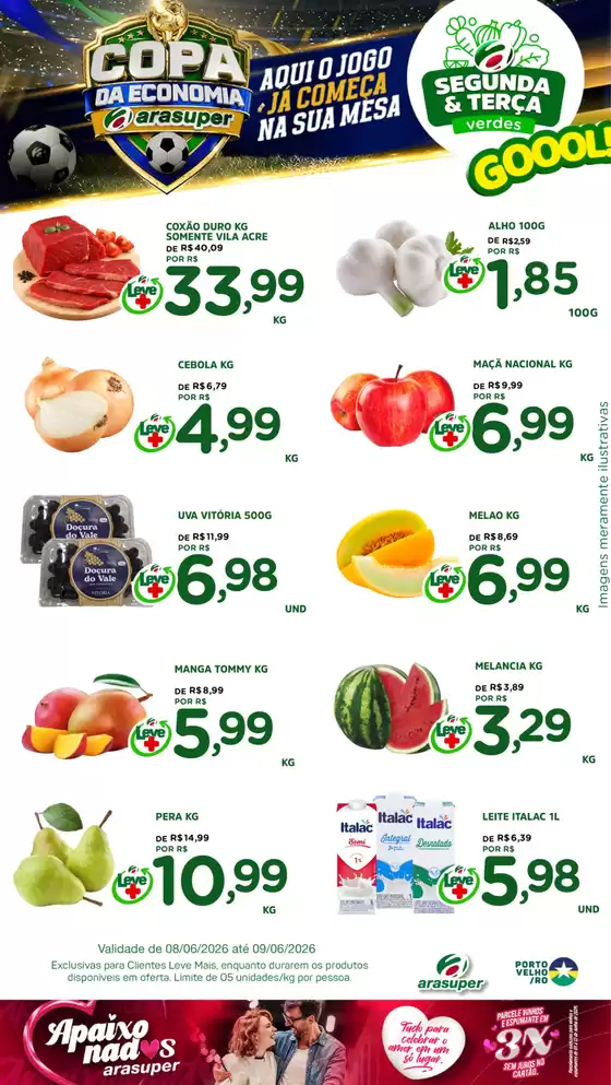 Catálogo Araújo Supermercados | OFERTAS SEGUNDA E TERÇA | 2026-06-08T00:00:00.000Z - 2026-06-09T00:00:00.000Z