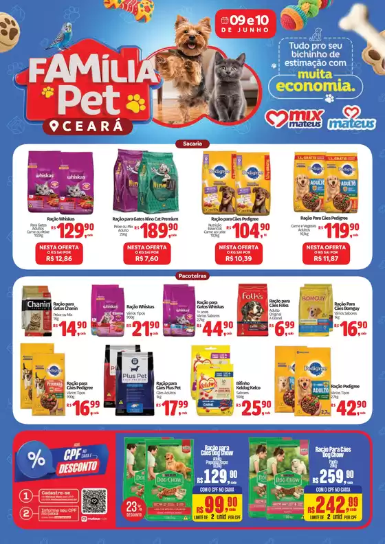 Catálogo Supermercados Mateus | Familia Pet | 2026-06-09T00:00:00.000Z - 2026-06-10T00:00:00.000Z