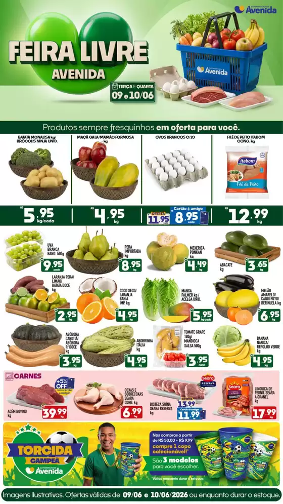 Catálogo Supermercados Avenida | Ofertas especiais para você | 2026-06-09T00:00:00.000Z - 2026-06-10T00:00:00.000Z