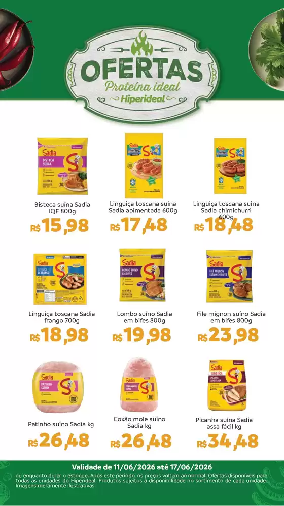 Catálogo Hiperideal Supermercados | Ofertas especiais para você | 2026-06-11T00:00:00.000Z - 2026-06-17T00:00:00.000Z