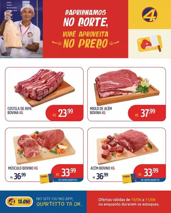 Catálogo Quartetto Supermercados | Encarte Quartetto Supermercados | 2026-06-10T00:00:00.000Z - 2026-06-11T00:00:00.000Z