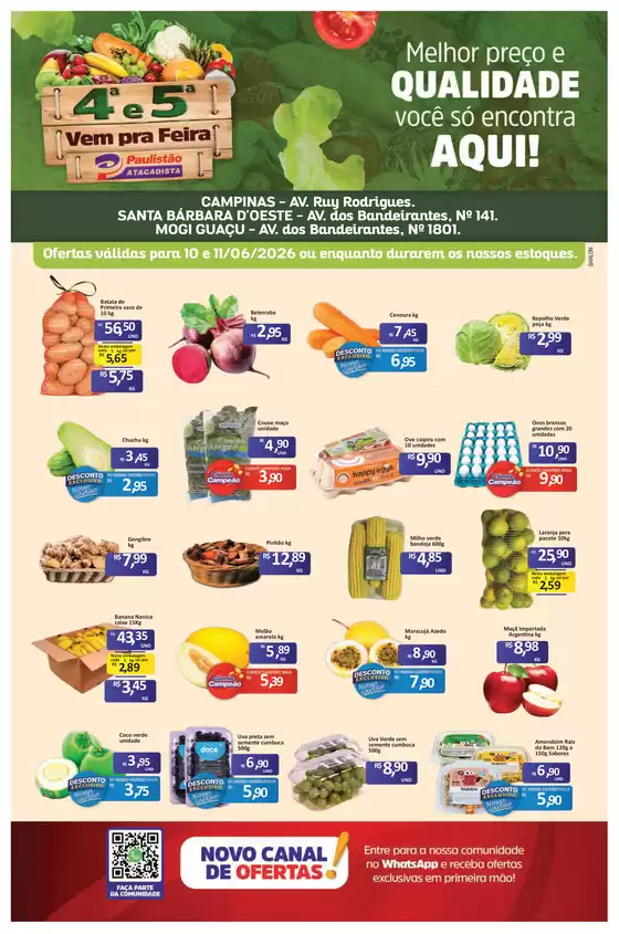 Catálogo Paulistão Atacadista | Melhores ofertas para todos os clientes | 2026-06-10T00:00:00.000Z - 2026-06-11T00:00:00.000Z