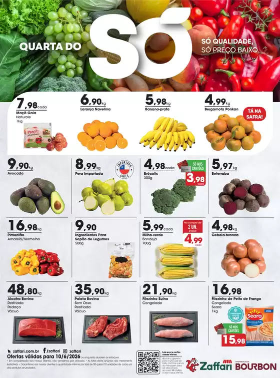 Catálogo Zaffari | Ofertas Quarta do Só | 2026-06-10T00:00:00.000Z - 2026-06-10T00:00:00.000Z