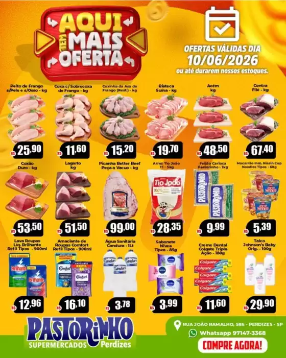 Catálogo Supermercado Pastorinho | Melhores ofertas para todos os clientes | 2026-06-10T00:00:00.000Z - 2026-06-10T00:00:00.000Z