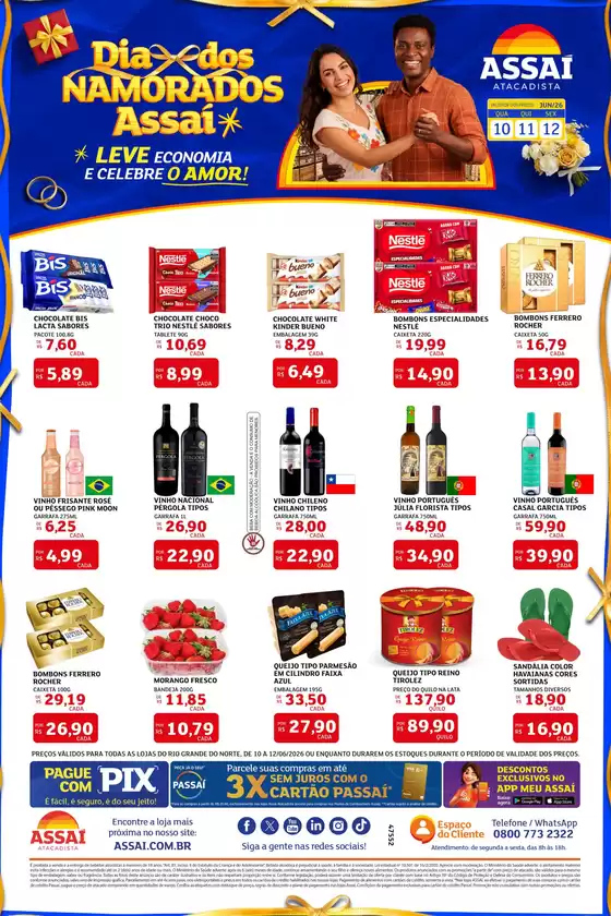 Catálogo Assaí Atacadista | Encarte Assaí Atacadista 47552-564 | 2026-06-10T00:00:00.000Z - 2026-06-12T00:00:00.000Z