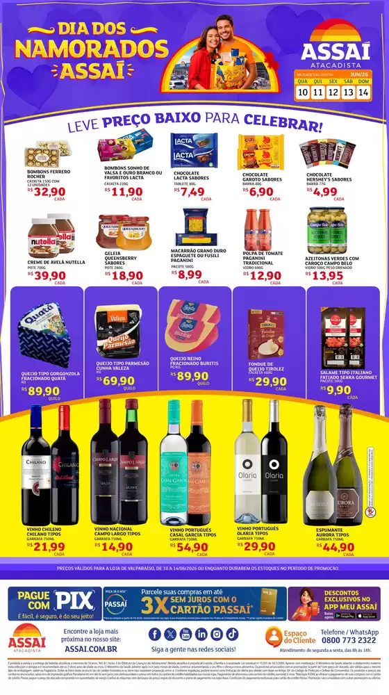 Catálogo Assaí Atacadista | Encarte Assaí Atacadista 48286-328 | 2026-06-10T00:00:00.000Z - 2026-06-14T00:00:00.000Z