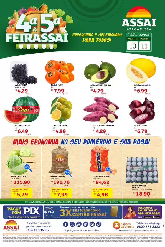 Catálogo Assaí Atacadista | Encarte Assaí Atacadista 48202-40 | 2026-06-10T00:00:00.000Z - 2026-06-11T00:00:00.000Z