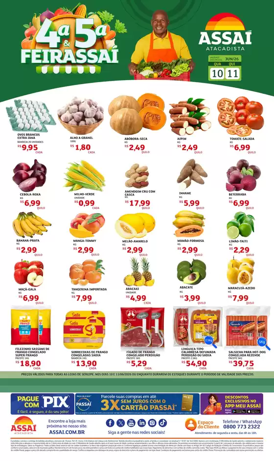 Catálogo Assaí Atacadista | Encarte Assaí Atacadista 47504-480 | 2026-06-10T00:00:00.000Z - 2026-06-11T00:00:00.000Z