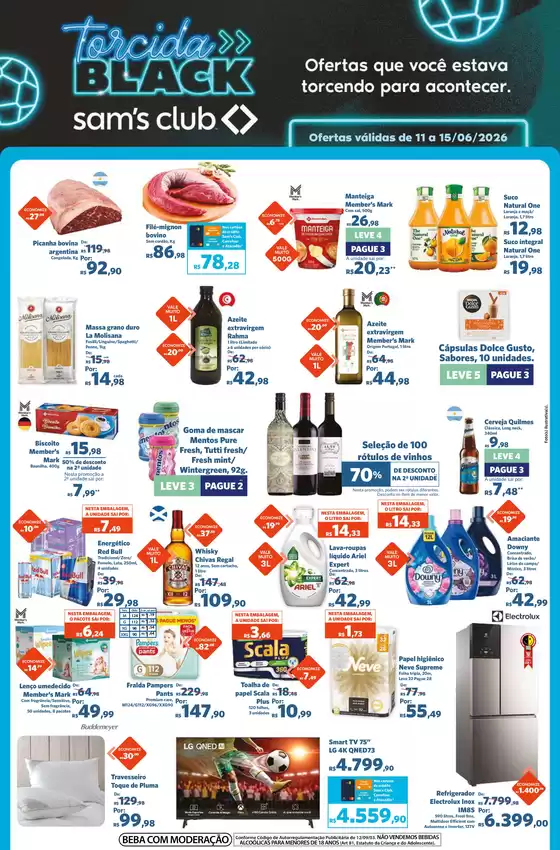 Catálogo Sam's Club | Melhores ofertas para compradores econômicos | 2026-06-11T00:00:00.000Z - 2026-06-15T00:00:00.000Z