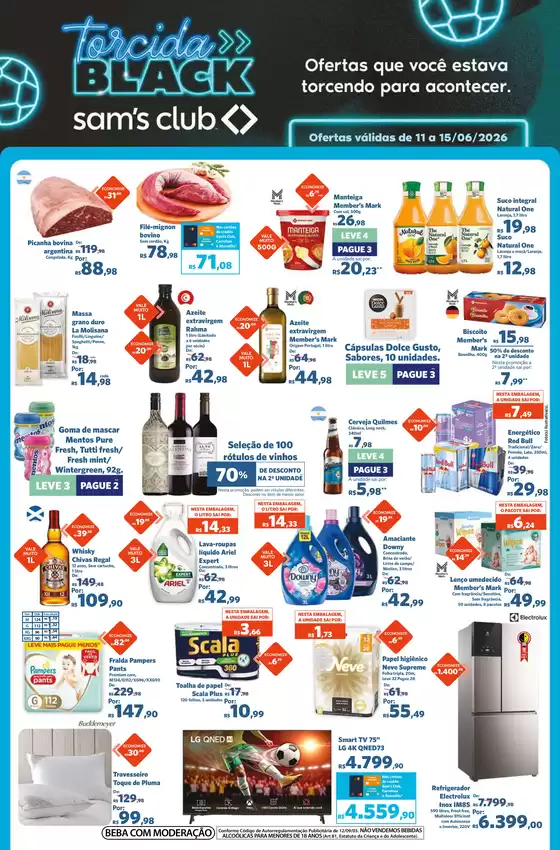 Catálogo Sam's Club | Ofertas especiais atraentes para todos | 2026-06-11T00:00:00.000Z - 2026-06-15T00:00:00.000Z